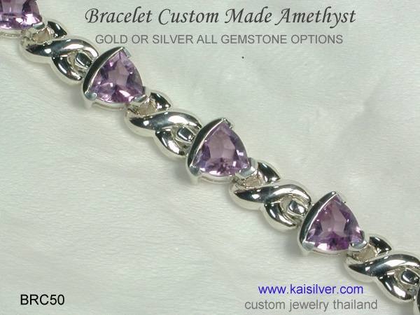 gemstone bracelet custom made