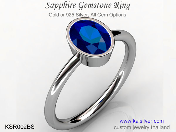 white gold sapphire ring