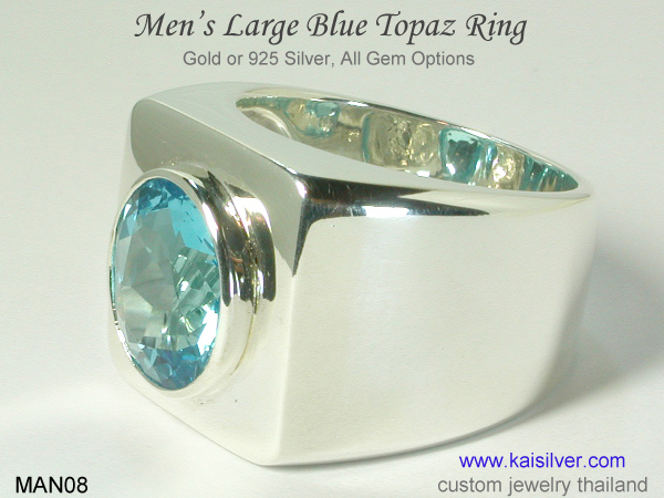 topaz ring for men
