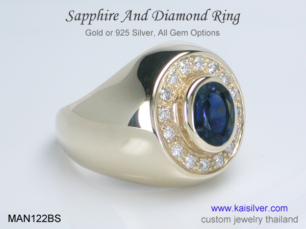 men's sapphire ring