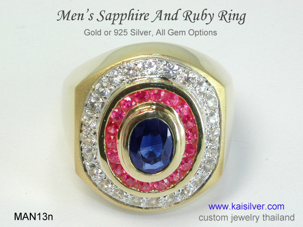 male gemstone ring thailand