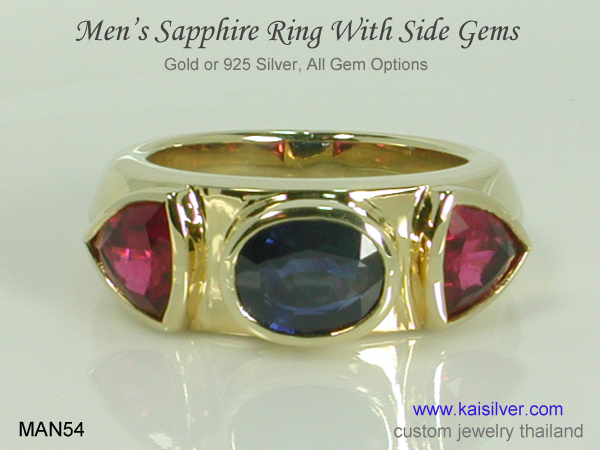 sapphire ring for men kaisilver