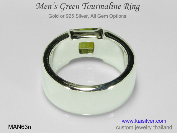 male gemstone ring
