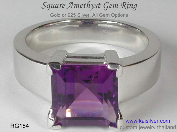 amethyst men's ring 