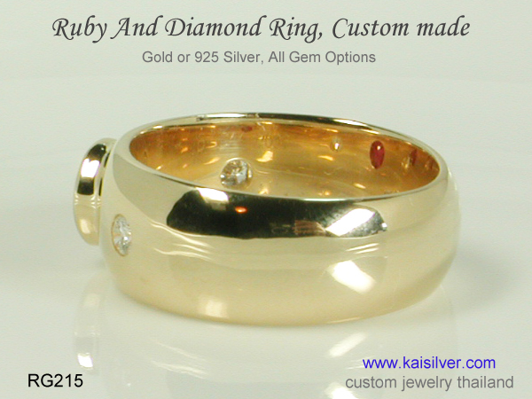 ruby band made to order