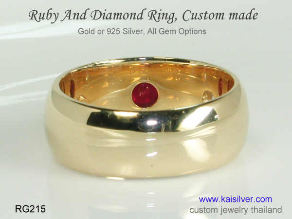 ruby gemstone ring for men and women